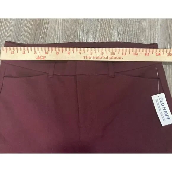 Old Navy Pixie Ankle Skinny Pants Slim Pocket Hi-Rise Stretch Women 6 Purple NWT - Picture 6 of 8